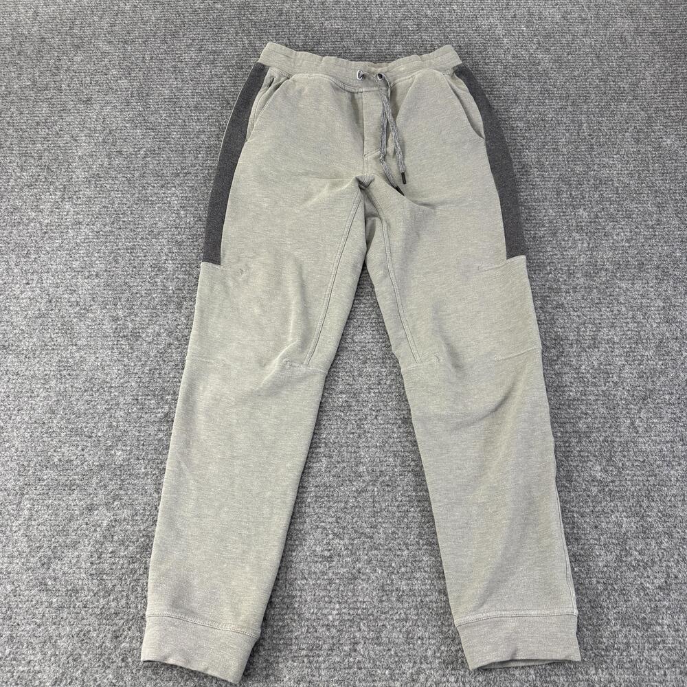 Lululemon Jogger Pants Mens Large Gray Knit Colorblock Cuffed Pockets Athletic